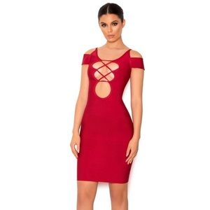 House of CB Vitella Bandage Midi Dress